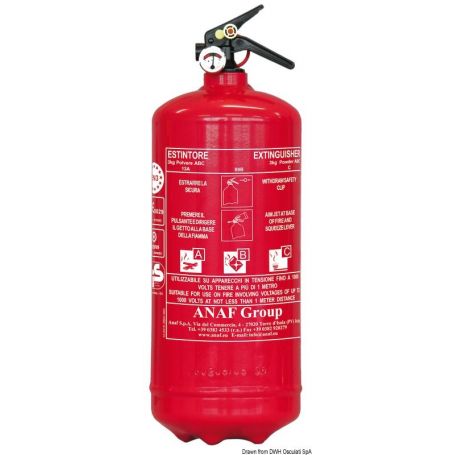 MED approved fire extinguisher