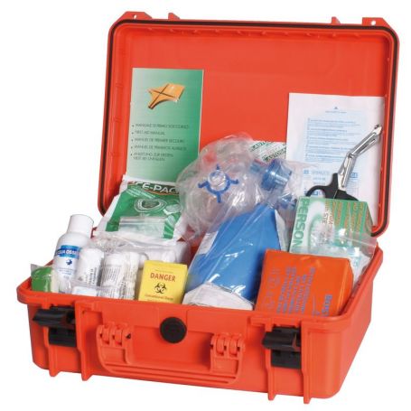 First aid kit D table Made in accordance with Ministerial Decree 10/03/2022 in effect from 10/05/2020.