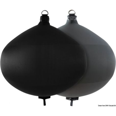 Inflatable fabric spherical fender