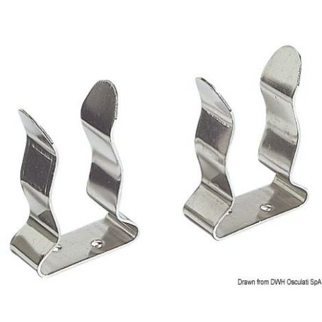 Stainless Steel Clip for fastening hooks, fishing rods, etc.