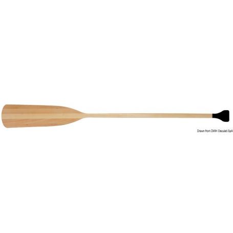 Laminated wooden paddle.