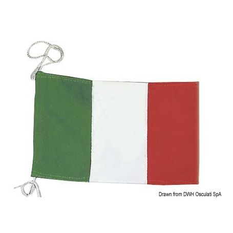 Bandiera di cortesia Italiana in stamina di poliestere