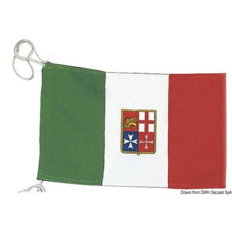 Italian flag made of heavy polyester stamina.