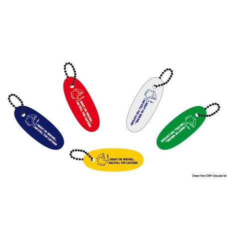 Floating soft rubber keychain