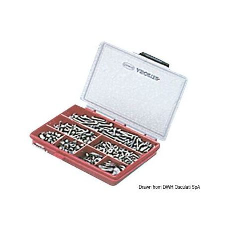 Compact screw box, 540 pieces.