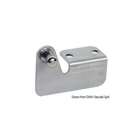 Piastrina di fissaggio versione a squadra a sbalzo