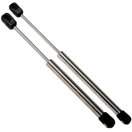 Stainless steel gas spring with ball head.