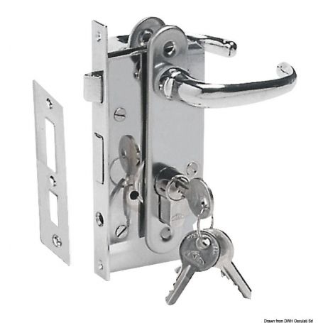 Serratura da incasso con cilindro di sicurezza