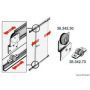 Rotaia e carrello per porte scorrevoli in acciaio inox