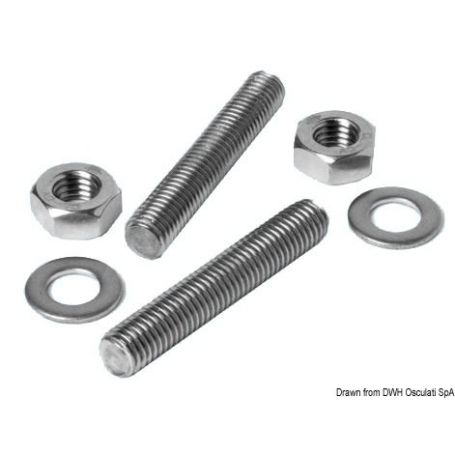 Stainless steel bolt kit for cleats