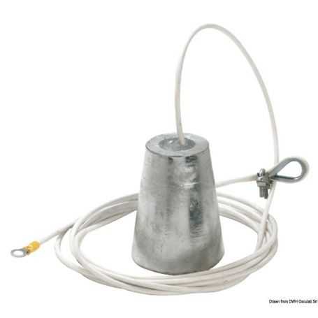 Anodo di ancoraggio in zinco