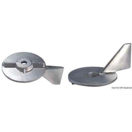 Anodo in zinco piede fuoribordo 50/75 HP