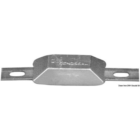 Anodo rettangolare con inserto