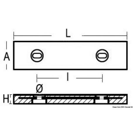 Anodo in zinco da imbullonare