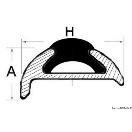 Profilo in alluminio anodizzato