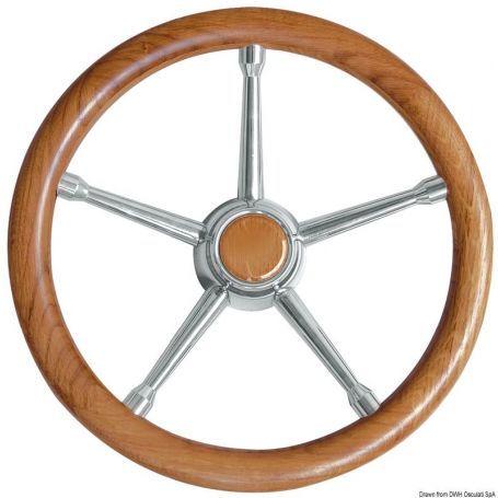 Volante con razze in Acciaio Inox