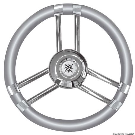 Volante con razze in Acciaio Inox