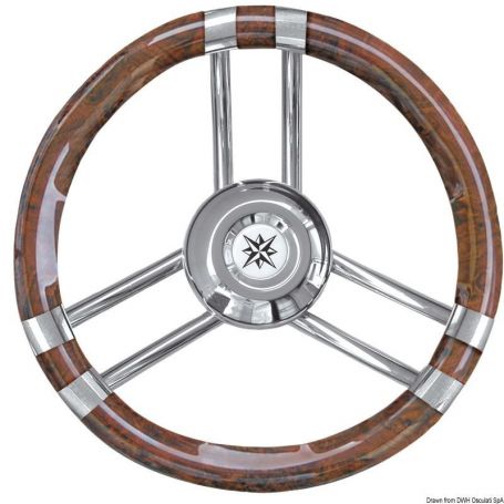 Volante con razze in Acciaio Inox