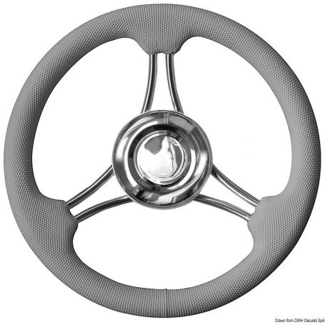 Volante con struttura in Acciaio Inox lucidato a specchio