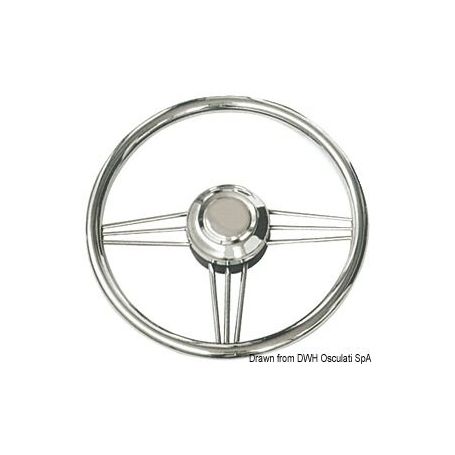 Volante con struttura in Acciaio Inox lucidato a specchio