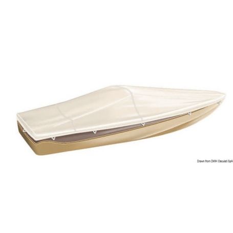 TESSILMARE boat cover for boat shelter, model for boats with windshield and Day Cruiser.