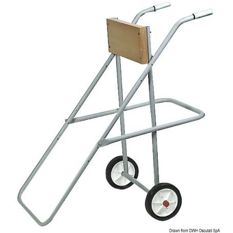 Cavalletto porta motore con ruote
