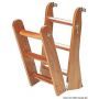 Mahogany wooden ladder