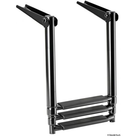 Scaletta telescopica per plancetta Total Black nera