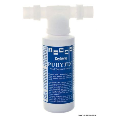 Eco-friendly toilet disinfectant YACHTICON Purytec.