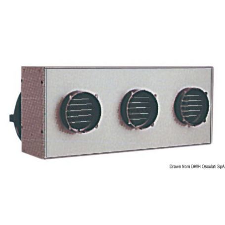 Centralized heater HEATER CRAFT with three outlets.