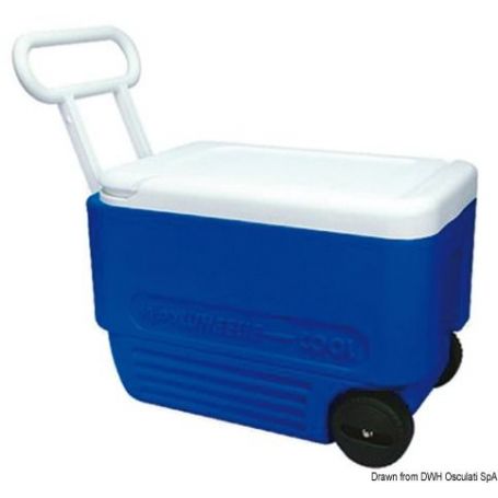 IGLOO coolers with wheels.