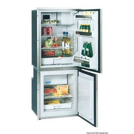 ISOTHERM front stainless steel refrigerator - double compartment
