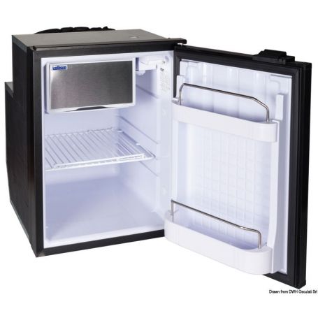 Frigorifero ISOTHERM con compressore ermetico Secop senza manutenzione da 49 litri - porta silver