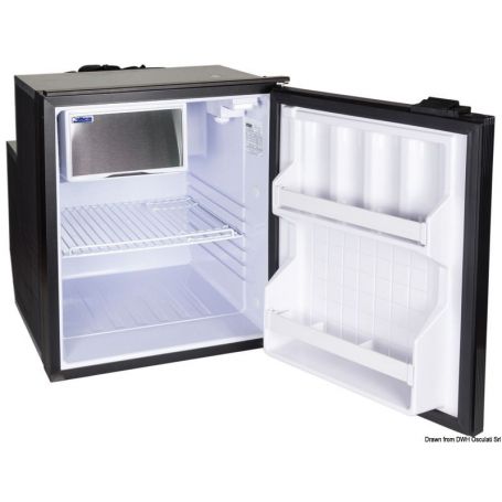 ISOTHERM refrigerator with maintenance-free 65-liter Secop hermetic compressor.