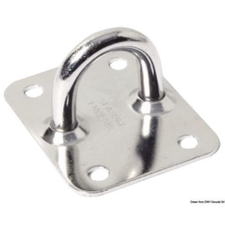 Piastra SEA SURE per fissaggio alberi con base piana