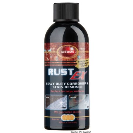 Rust Ex AUTOSOL per rimuovere eventuale ruggine dall'acciaio inox e ossidazione dall'ottone lucido/c