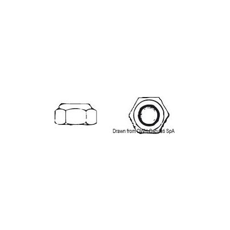 Hexagonal self-locking nuts type high DIN 982.