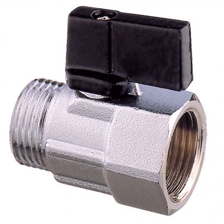 MINI BRASS BALL VALVE FEMALE-FEMALE 3/8"