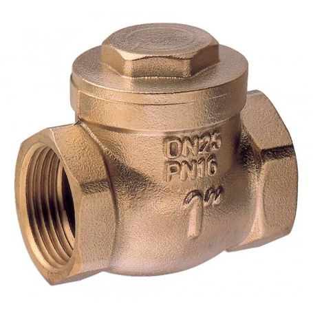 BRASS CHECK VALVE T.M. 1-2"