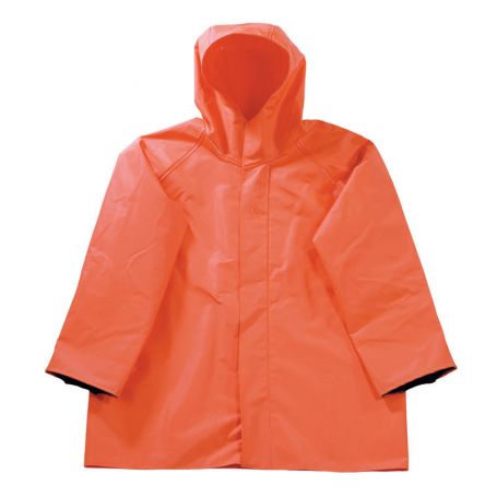 ORANGE FISHERMAN JACKET SIZE M.