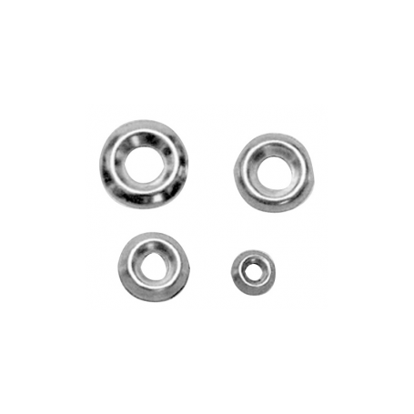 Stainless steel screws D.6 mm.