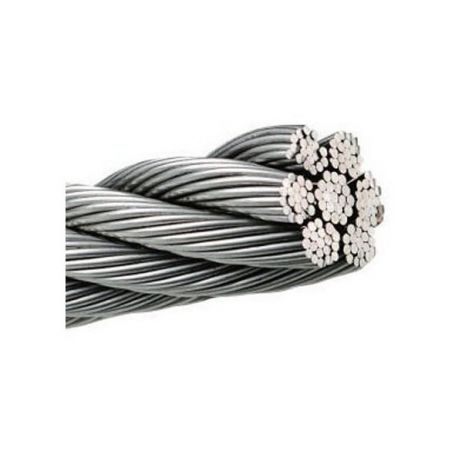 Braided stainless steel cable 133 STRANDS 8 MM