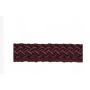 Bordeaux 16-strand polyester braid - Ã˜24 diameter.