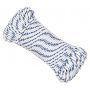 White elastic braid with blue marker, diam. Ã˜10