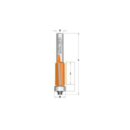 Fresa per rifilare cuscinetti - dim. D.12,7x12,7x58 dx