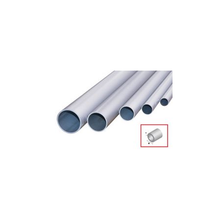Aluminum tube mm.20 x 1 - in a 2-meter long bar.