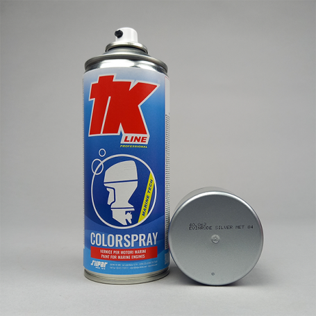 TK COLOR SPRAY PAINT EVINRUDE MARINE ENGINES SILVER 84