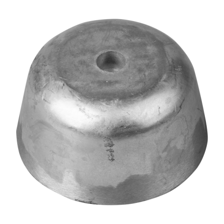 Ancient zinc ogive with a diameter of 75.5 and a height of 41, with a central hole of diameter 6.5.