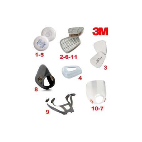 3M prefilters pair for paint filter RIF. 3M 5911.