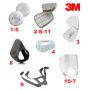 3M prefilters pair for paint filter RIF. 3M 5911.